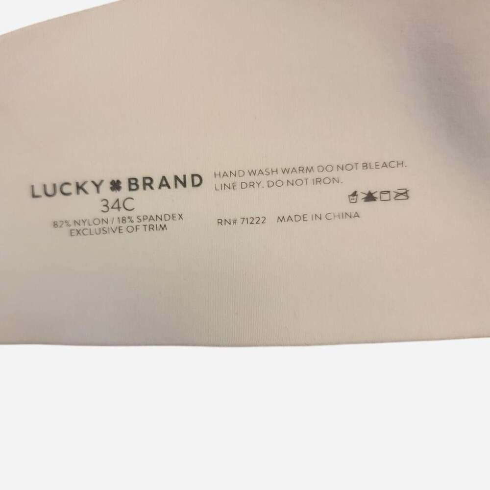 Lucky Brand Floral Print Push-Up Bra 34C - Picture 5 of 5